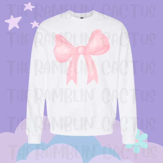 Pink Bow Pullover