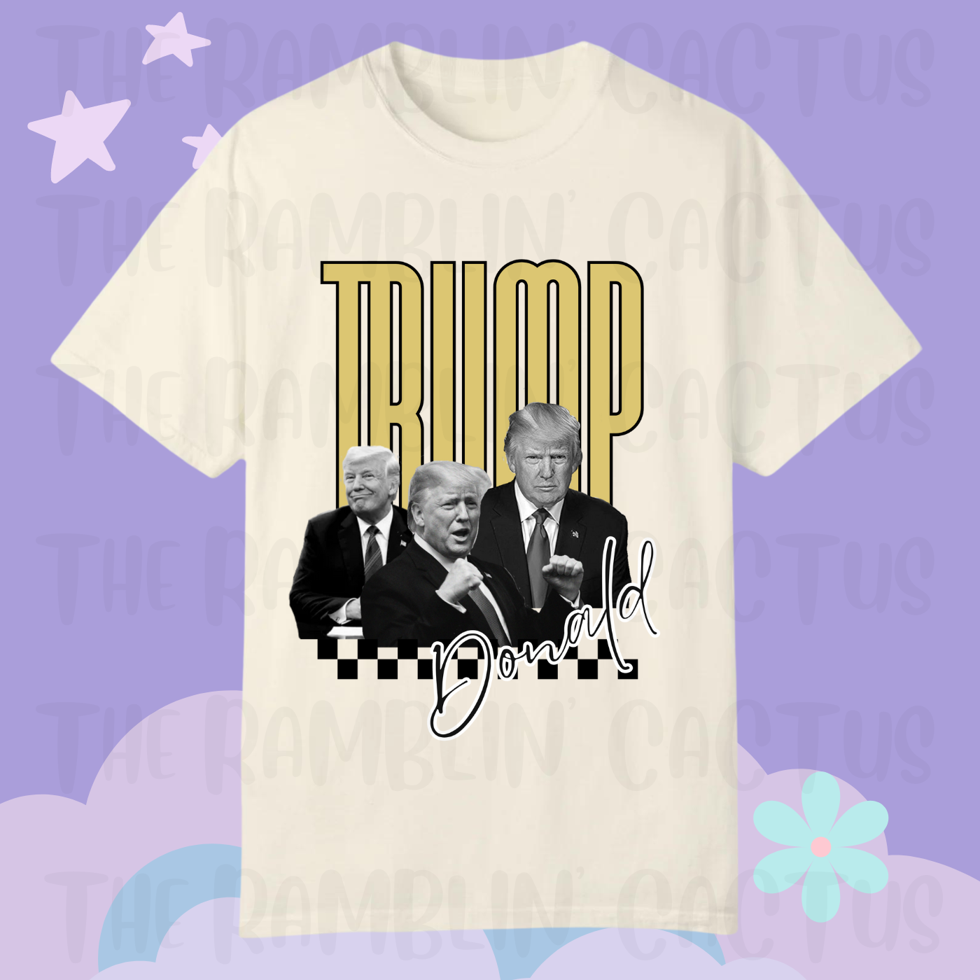 Donald Trump Checkered Tee - Custom Order